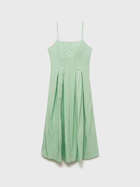 mango mint green dress Mango Midi Dress With Darts Mint Green